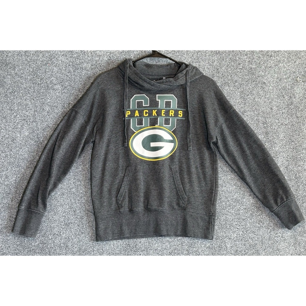 Green Bay Packers Women's SMALL Gray Hoodie
